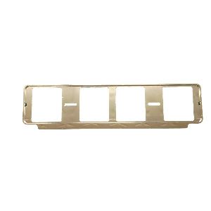 PORTAMATRICULA PLATEADO  52 X 13